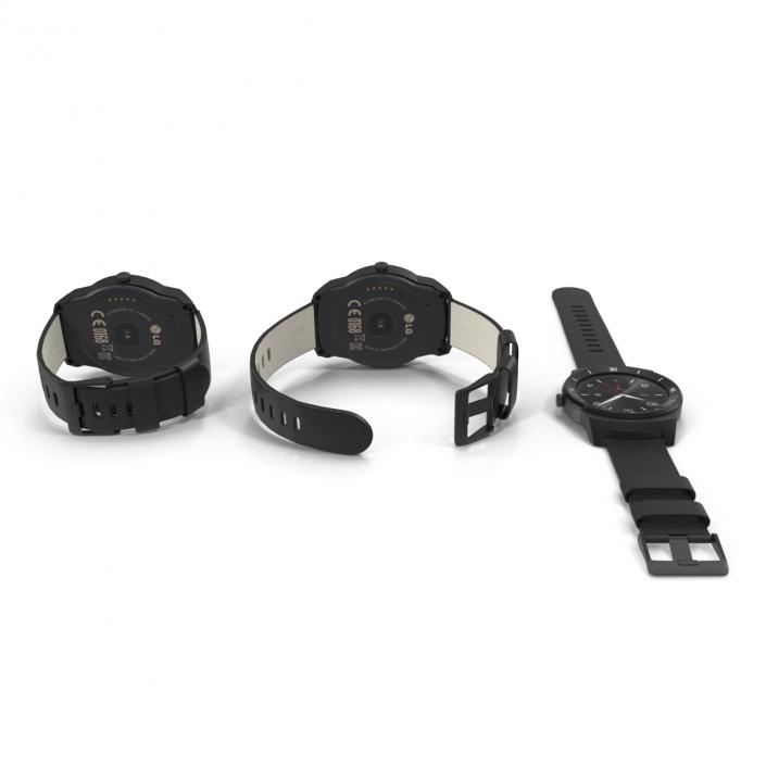 3D LG G Watch R Set