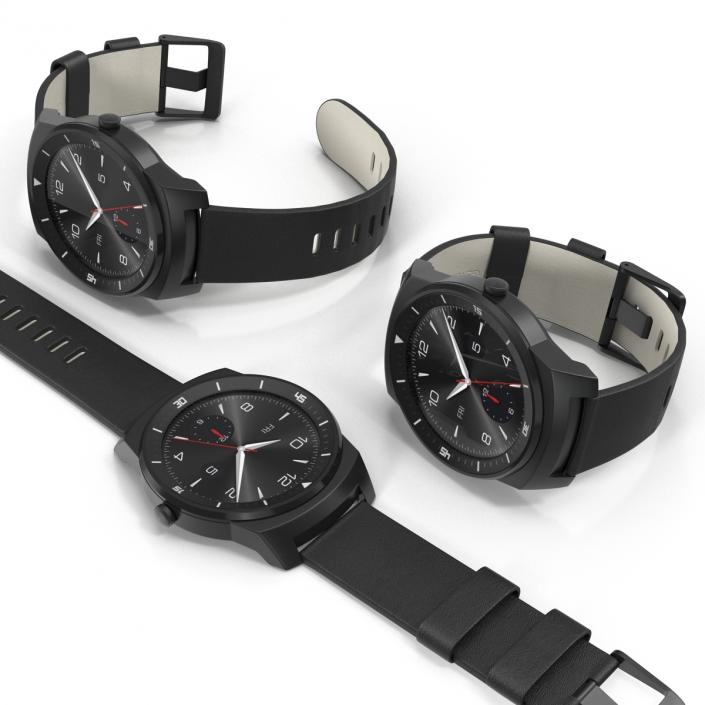 3D LG G Watch R Set