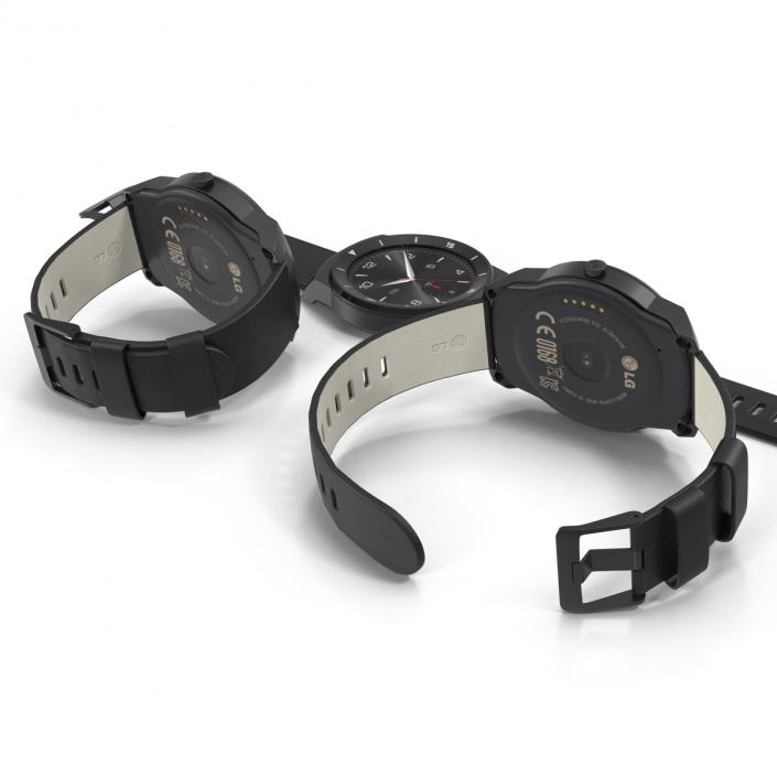 3D LG G Watch R Set