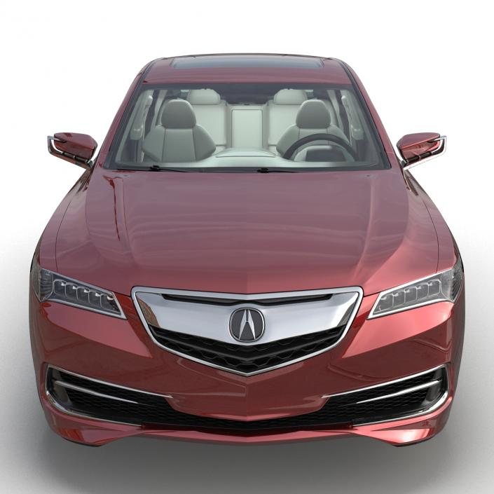 3D Acura TLX 2015 Rigged