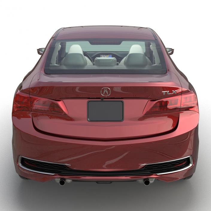 3D Acura TLX 2015 Rigged