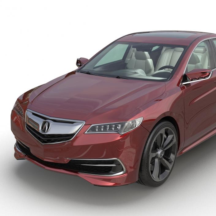 3D Acura TLX 2015 Rigged