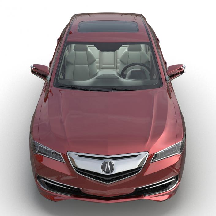 3D Acura TLX 2015 Rigged