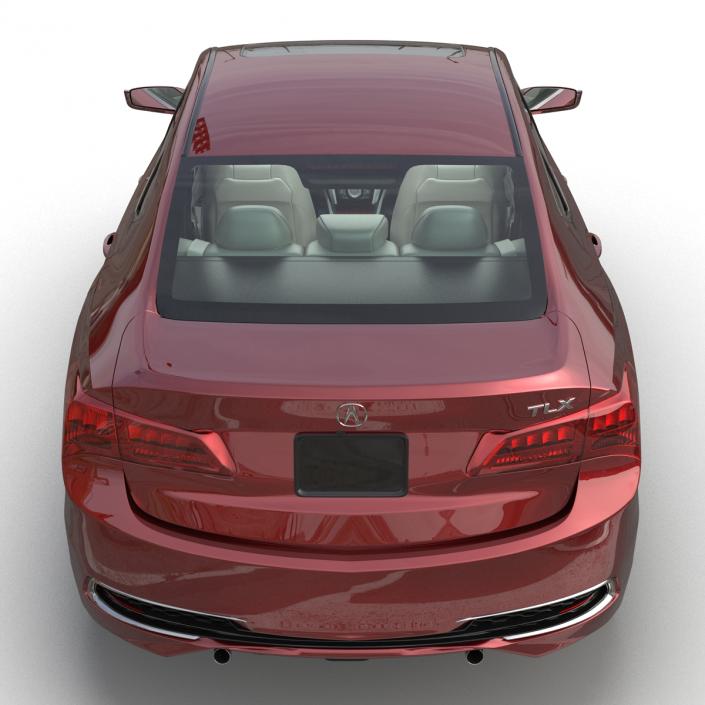 3D Acura TLX 2015 Rigged