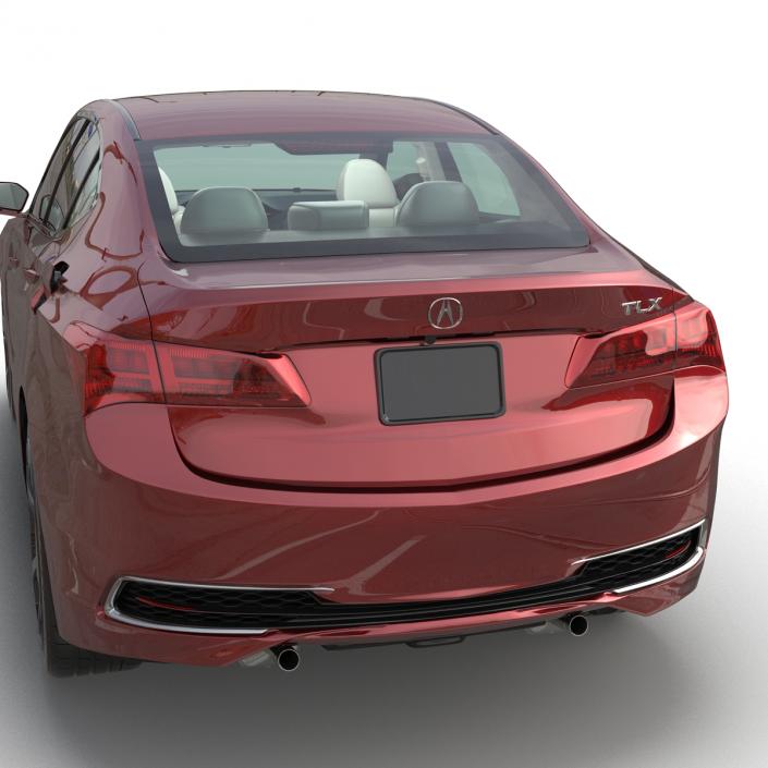 3D Acura TLX 2015 Rigged