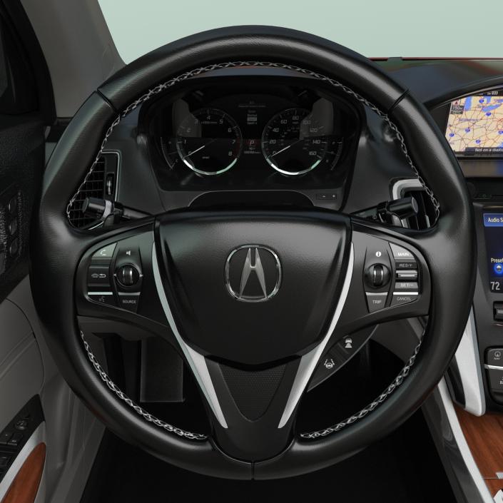 3D Acura TLX 2015 Rigged