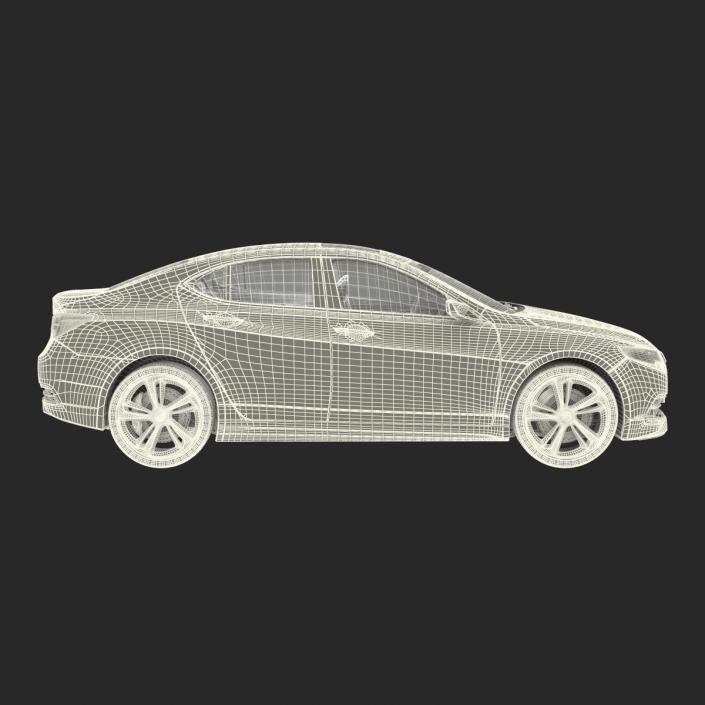 3D Acura TLX 2015 Rigged