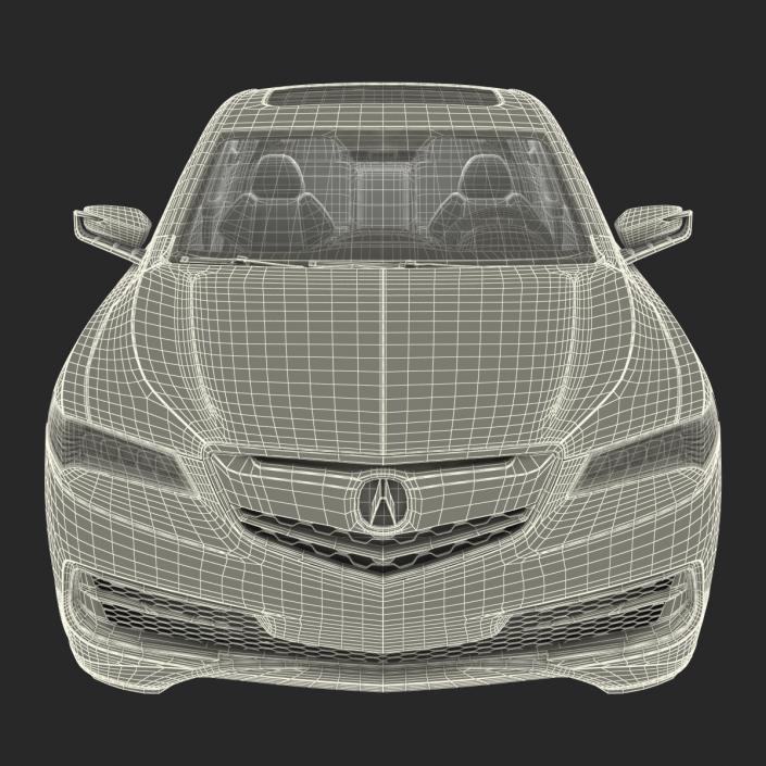 3D Acura TLX 2015 Rigged