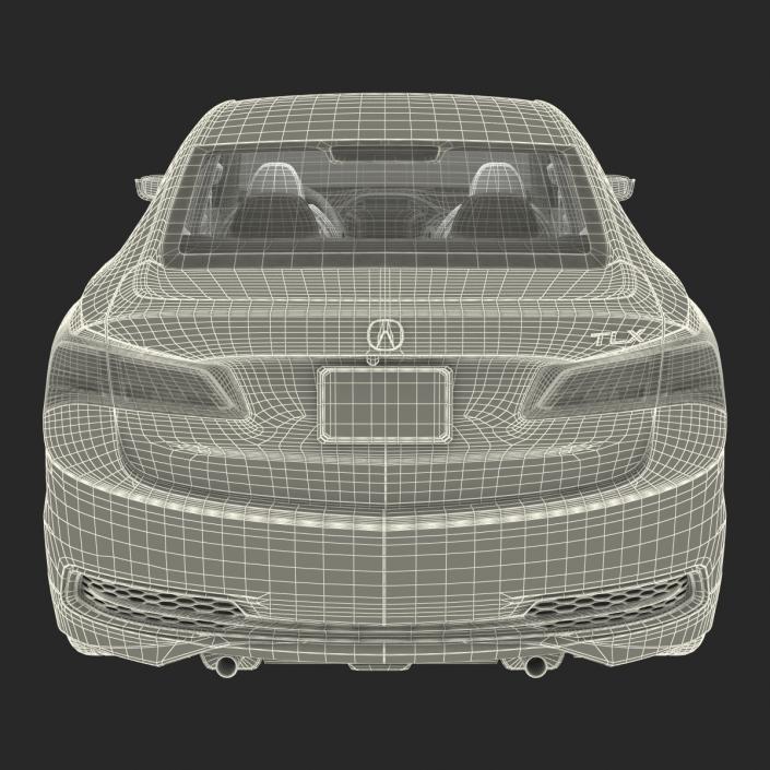 3D Acura TLX 2015 Rigged