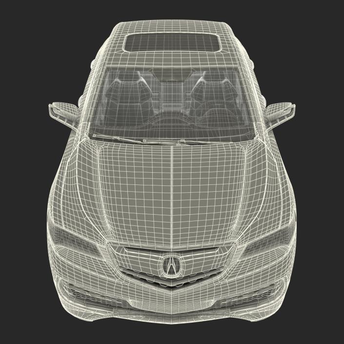 3D Acura TLX 2015 Rigged