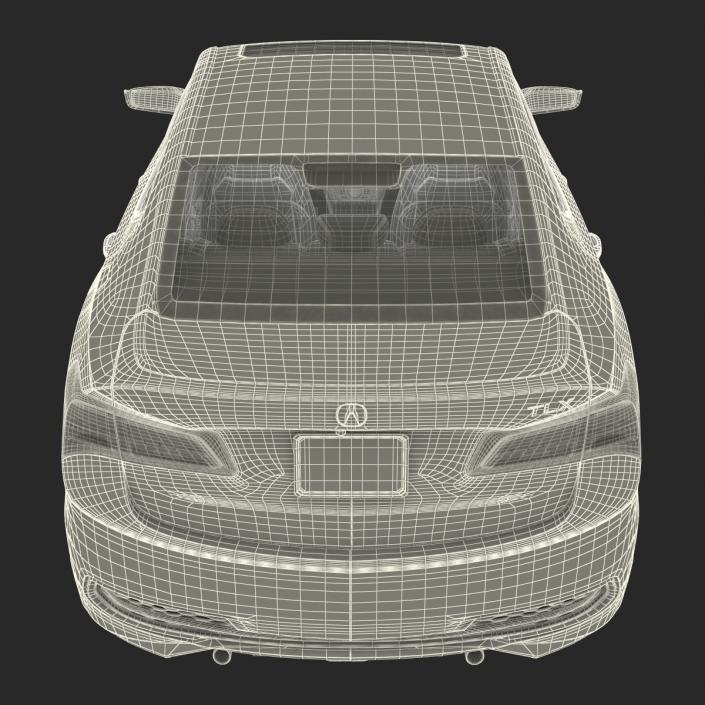 3D Acura TLX 2015 Rigged