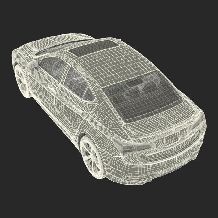 3D Acura TLX 2015 Rigged