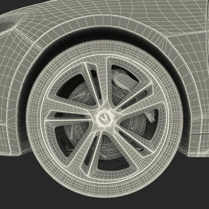 3D Acura TLX 2015 Rigged