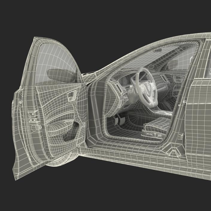 3D Acura TLX 2015 Rigged