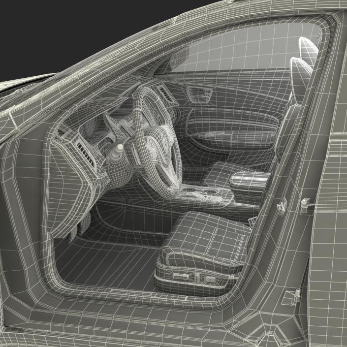 3D Acura TLX 2015 Rigged