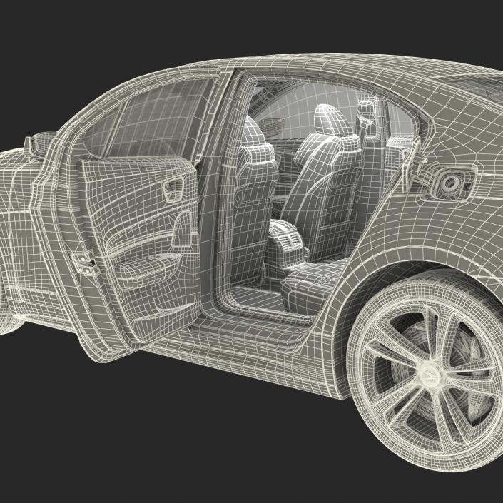 3D Acura TLX 2015 Rigged