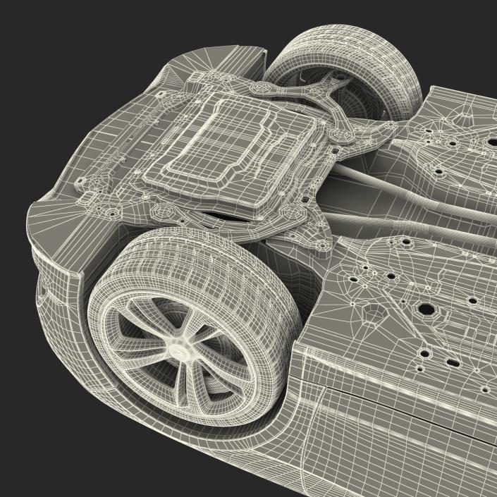 3D Acura TLX 2015 Rigged