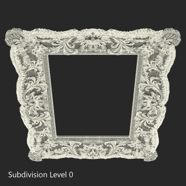 Gilt Painting Frame 3D model