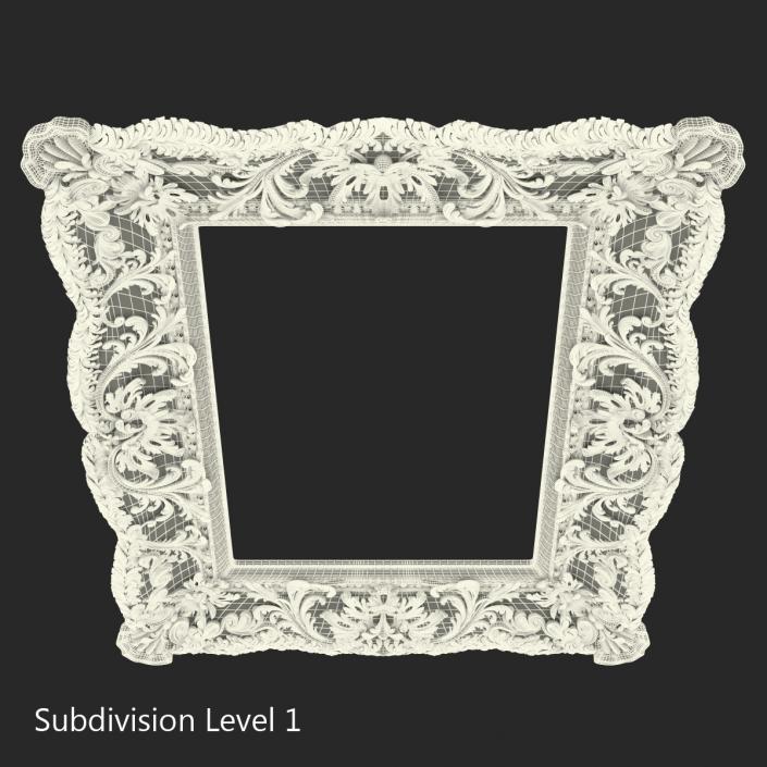 Gilt Painting Frame 3D model