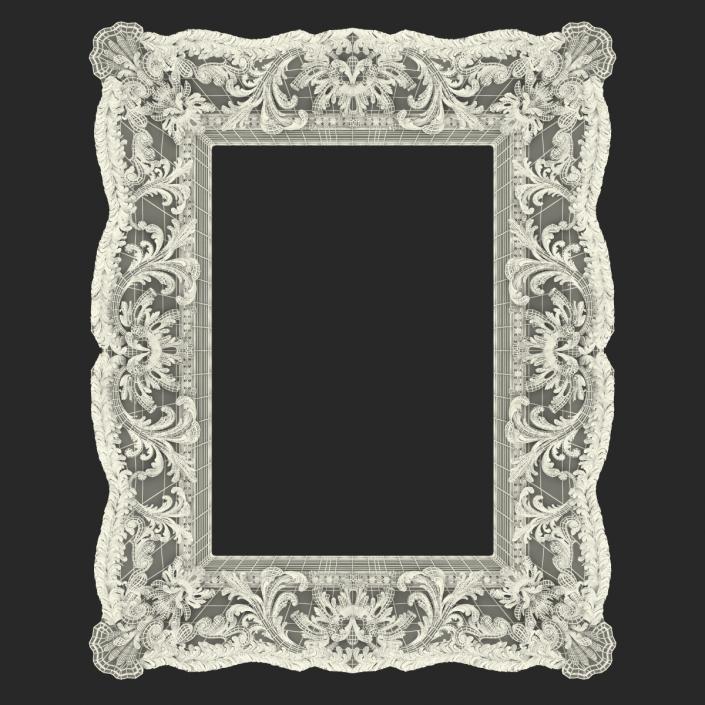 Gilt Painting Frame 3D model