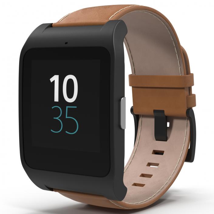 3D model Sony SmartWatch 3 Leather Band