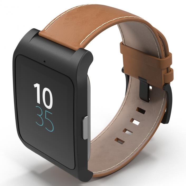 3D model Sony SmartWatch 3 Leather Band