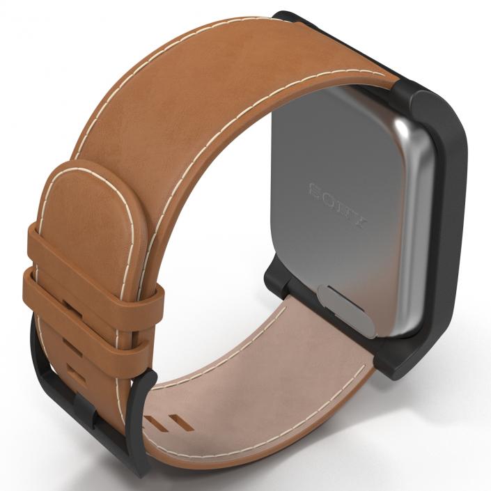 3D model Sony SmartWatch 3 Leather Band