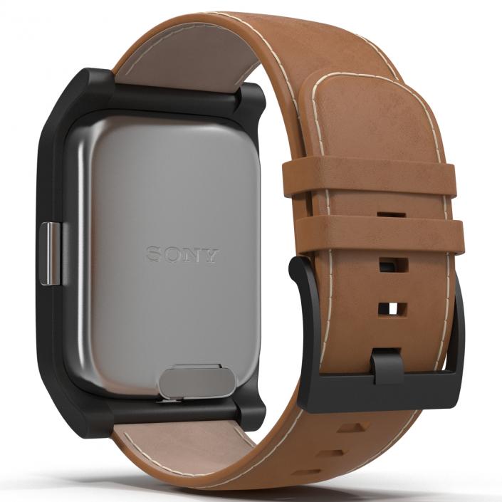 3D model Sony SmartWatch 3 Leather Band