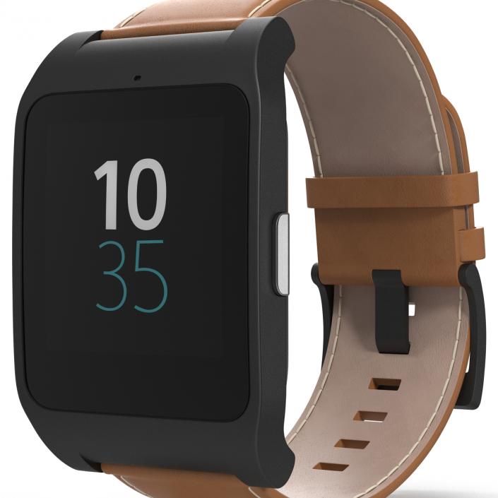 3D model Sony SmartWatch 3 Leather Band