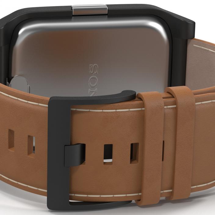 3D model Sony SmartWatch 3 Leather Band