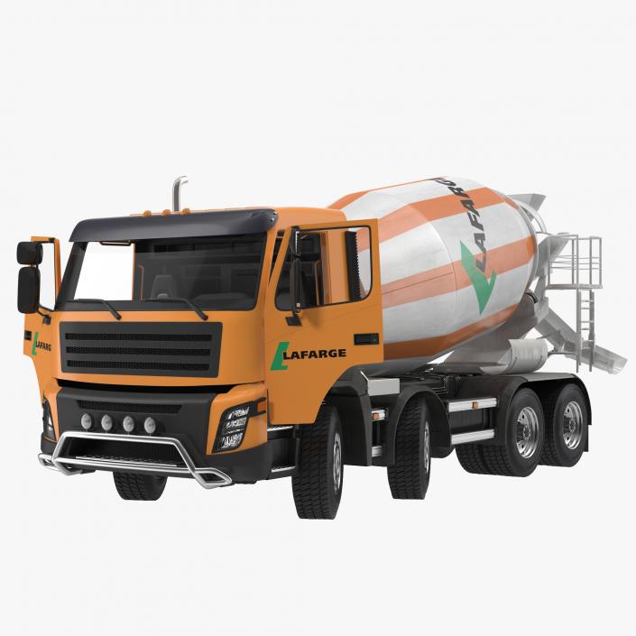 3D model Cement Mixer Vehicle Lafarge Rigged