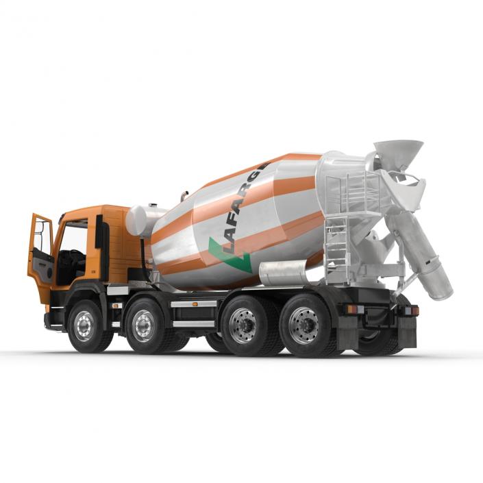 3D model Cement Mixer Vehicle Lafarge Rigged