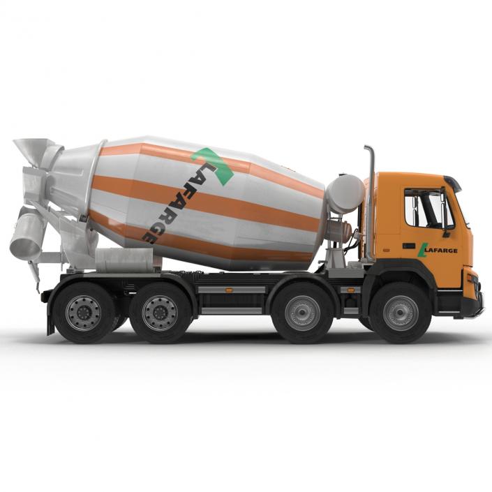 3D model Cement Mixer Vehicle Lafarge Rigged