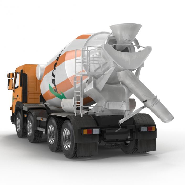 3D model Cement Mixer Vehicle Lafarge Rigged