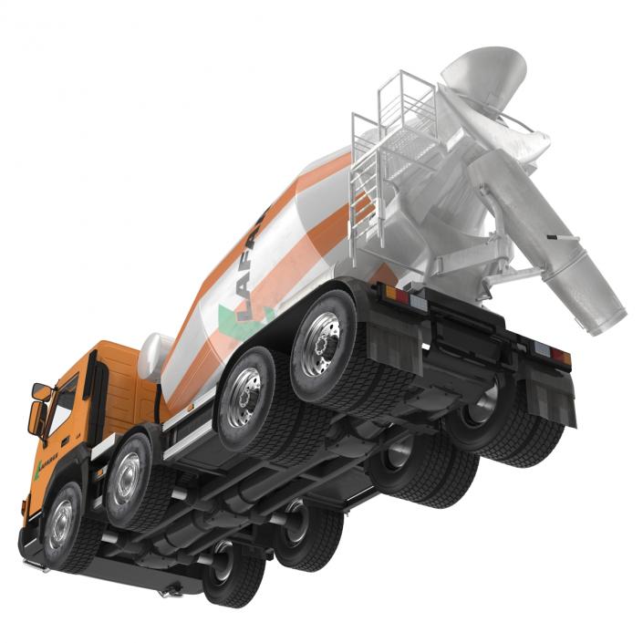 3D model Cement Mixer Vehicle Lafarge Rigged