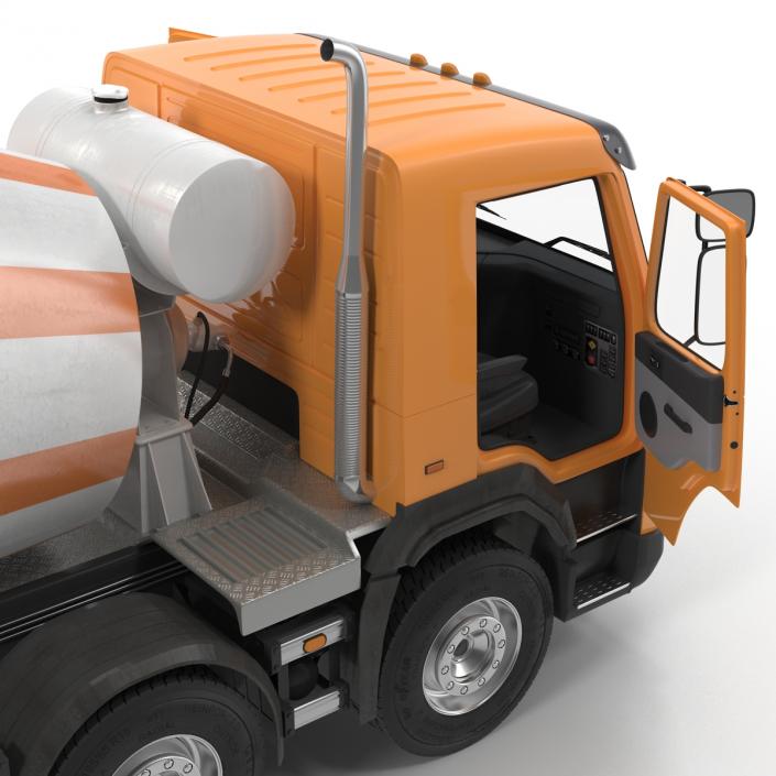 3D model Cement Mixer Vehicle Lafarge Rigged