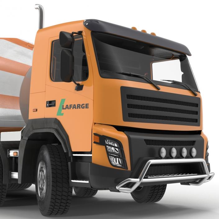 3D model Cement Mixer Vehicle Lafarge Rigged