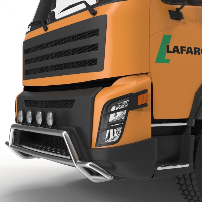 3D model Cement Mixer Vehicle Lafarge Rigged