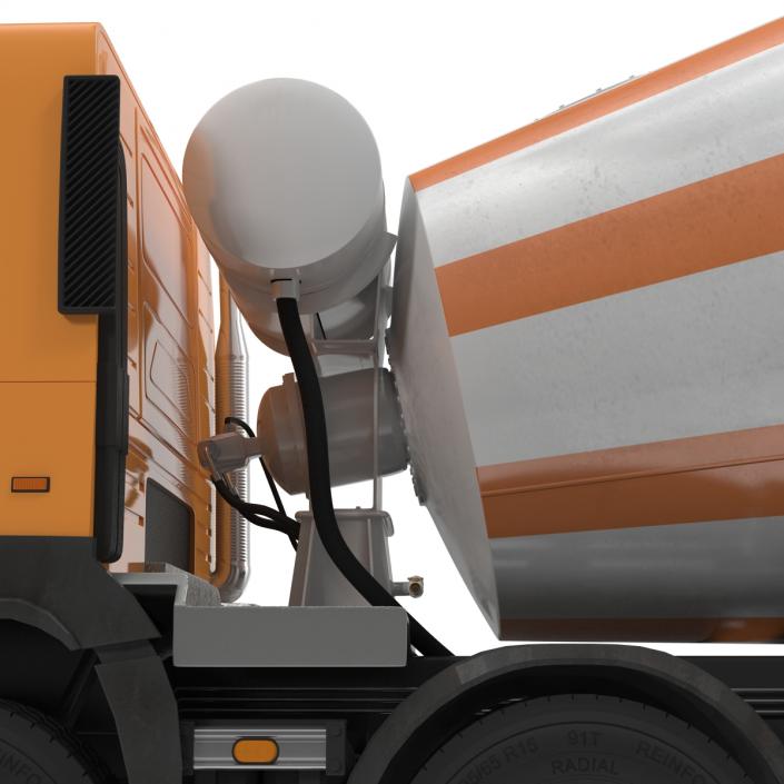 3D model Cement Mixer Vehicle Lafarge Rigged