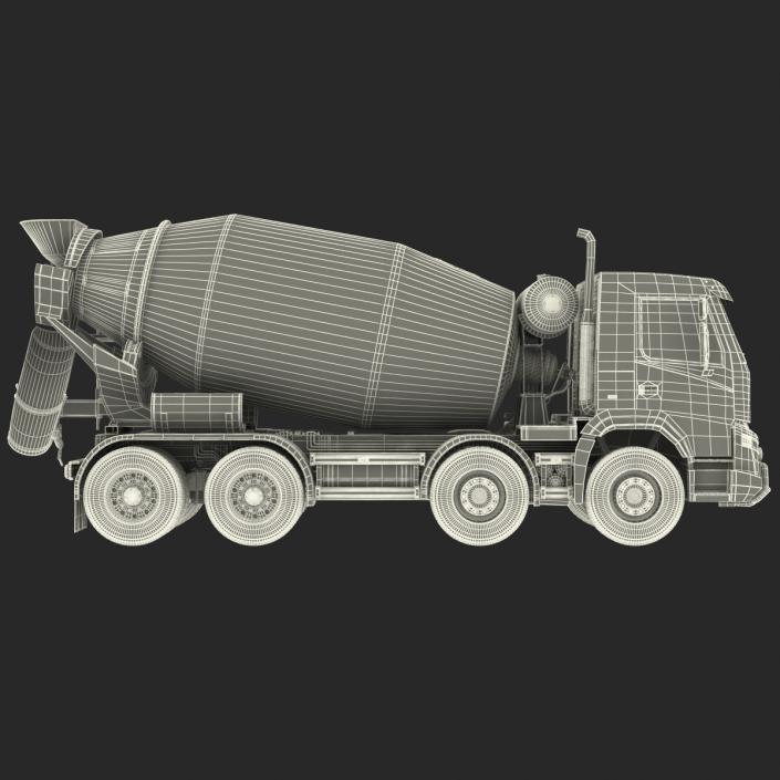 3D model Cement Mixer Vehicle Lafarge Rigged