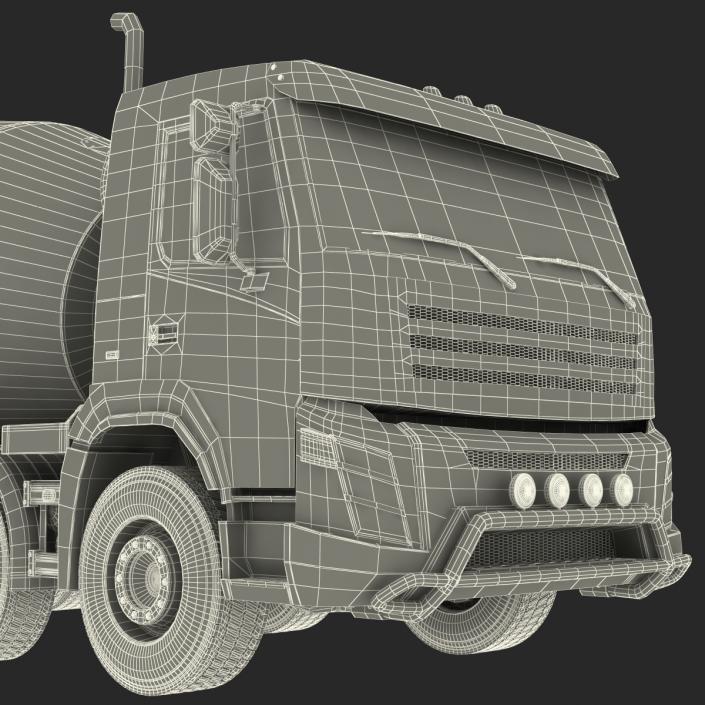 3D model Cement Mixer Vehicle Lafarge Rigged