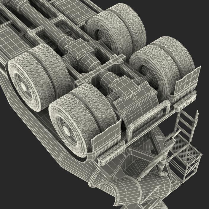 3D model Cement Mixer Vehicle Lafarge Rigged