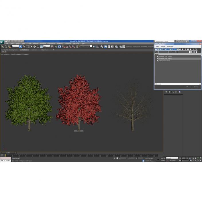 3D model Red Maple Tree 3D Models Collection