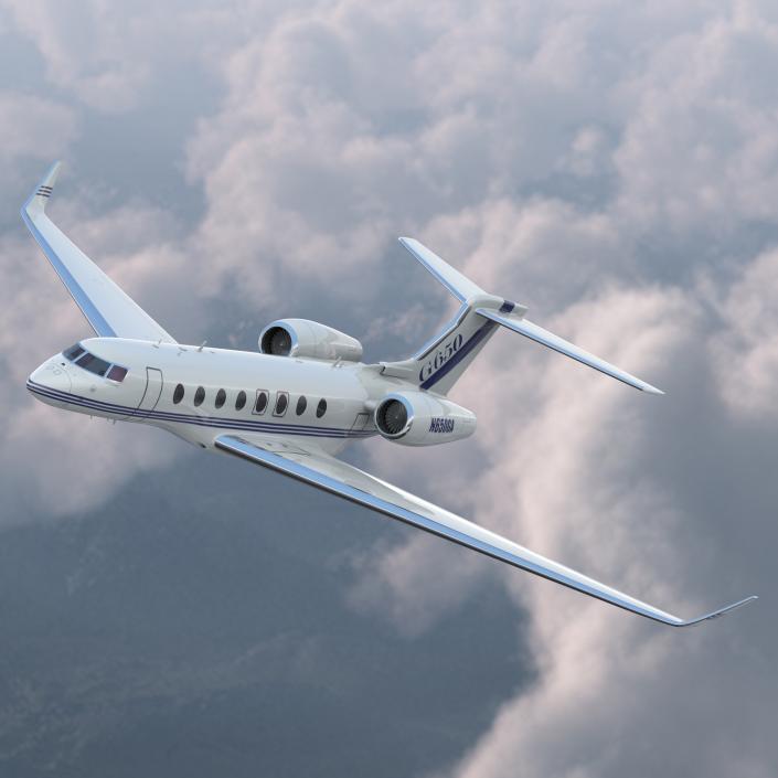 Gulfstream G650 Rigged 3D