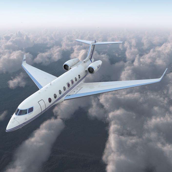 Gulfstream G650 Rigged 3D