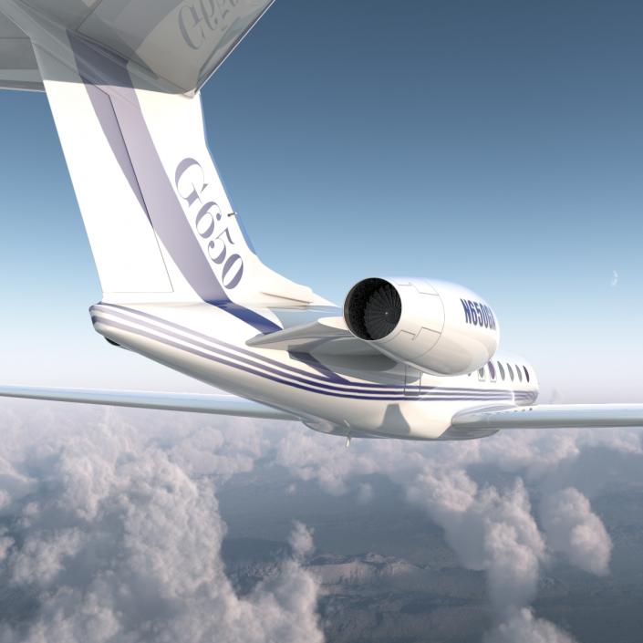 Gulfstream G650 Rigged 3D