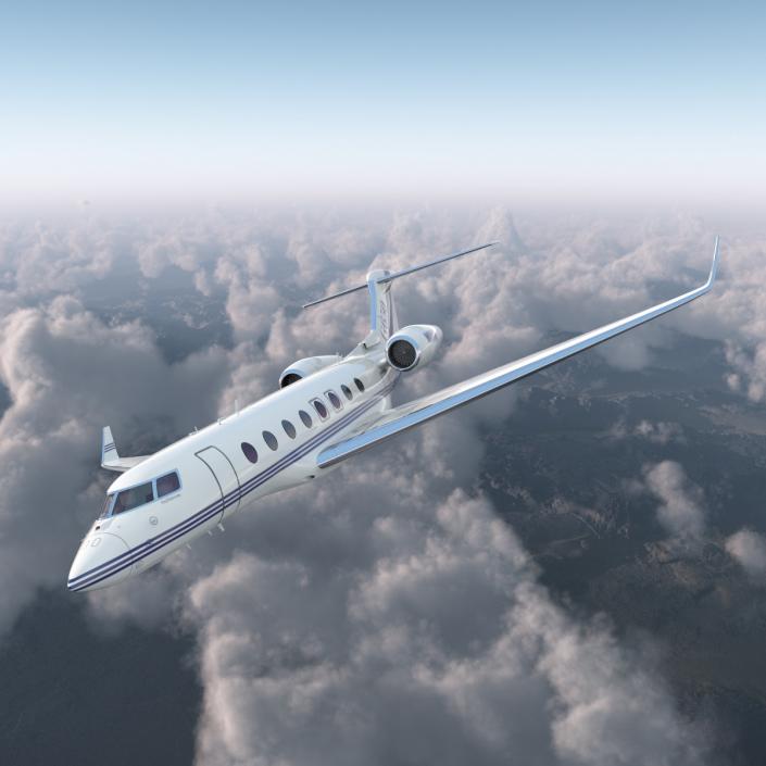 Gulfstream G650 Rigged 3D