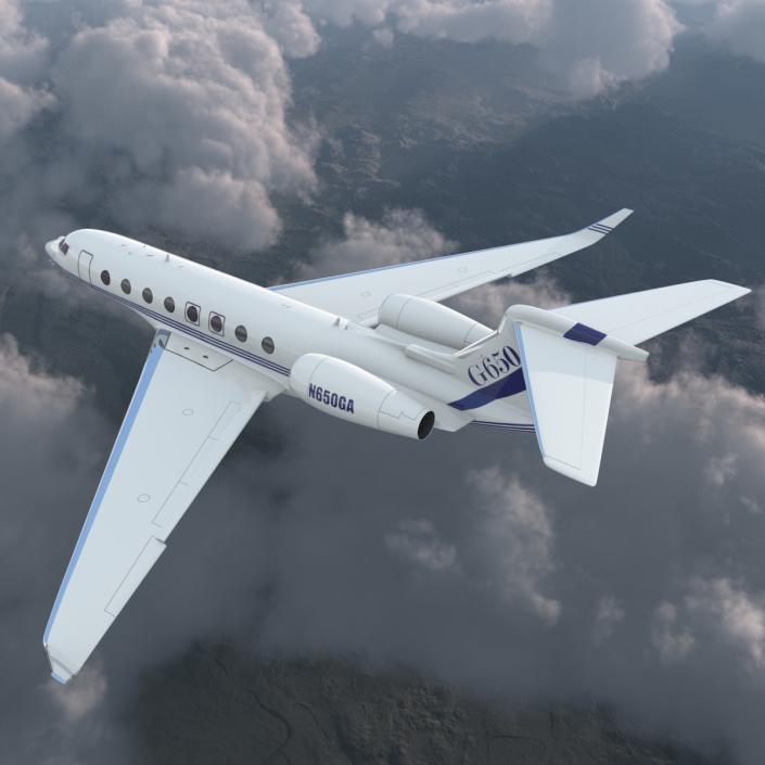 Gulfstream G650 Rigged 3D