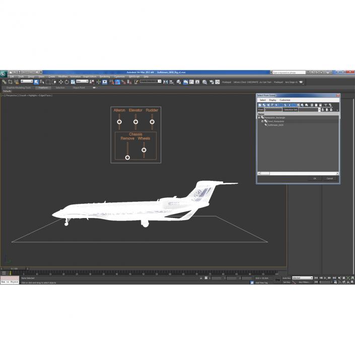 Gulfstream G650 Rigged 3D