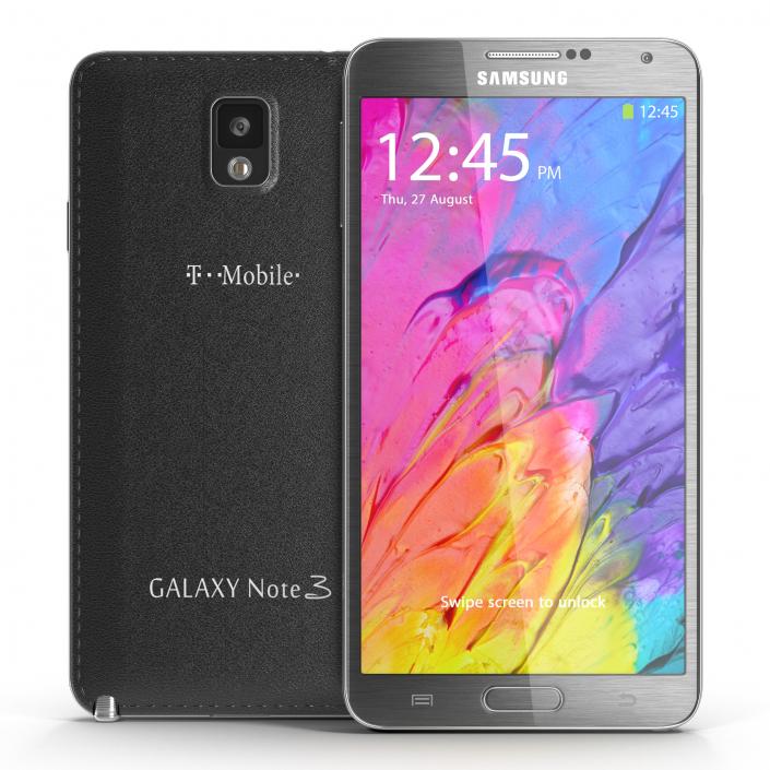 Samsung Galaxy Note 3 Black 3D